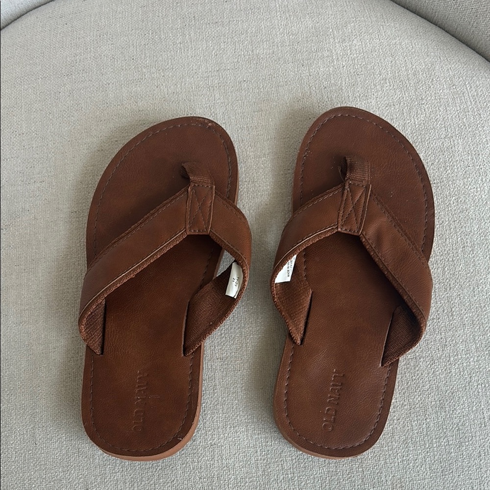 Old Navy Brown Kids Flip Flops